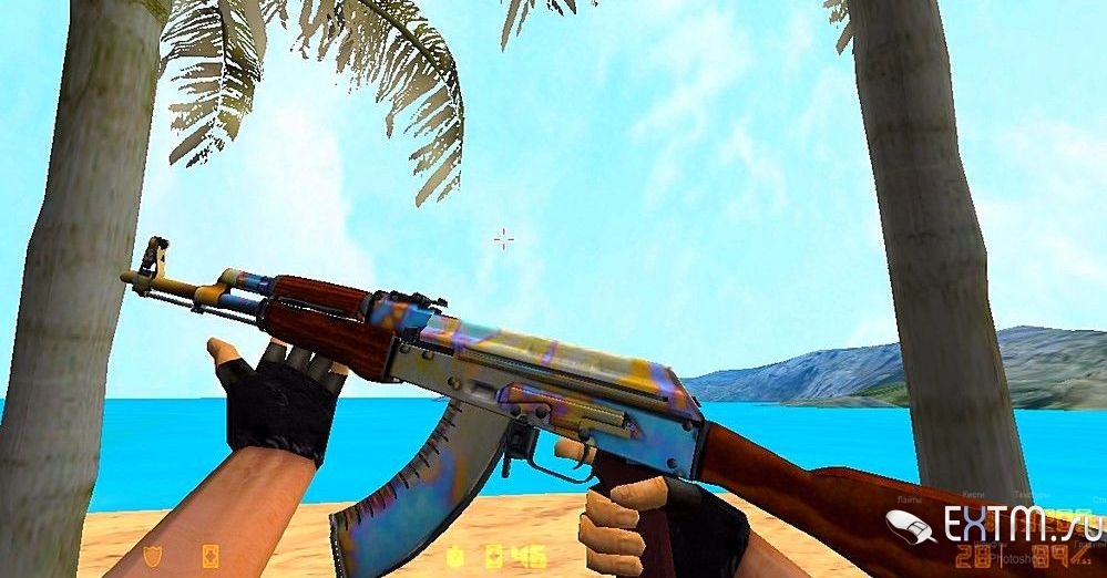 AK 47 - Закалённая сталь "HD" для CS1.6