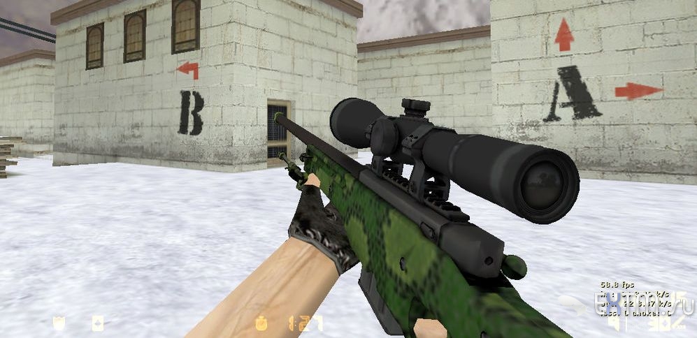 AWP «ГАДЮКА» ДЛЯ CS1.6 С АНИМАЦИЕЙ ОСМОТРА