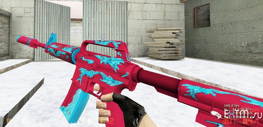 M4A1-S Дух воды - HD для кс 1.6