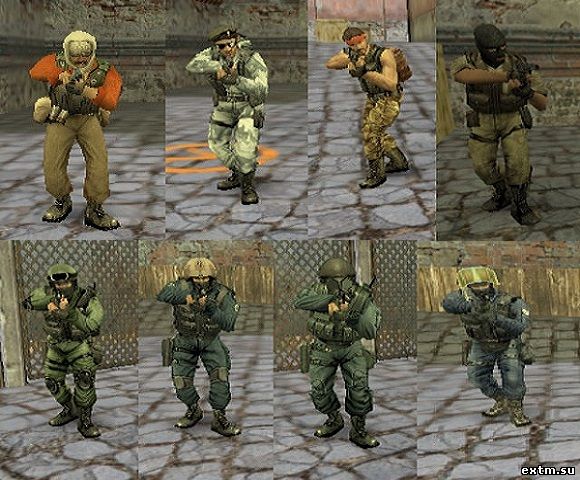 Steam модели игроков для CS1.6