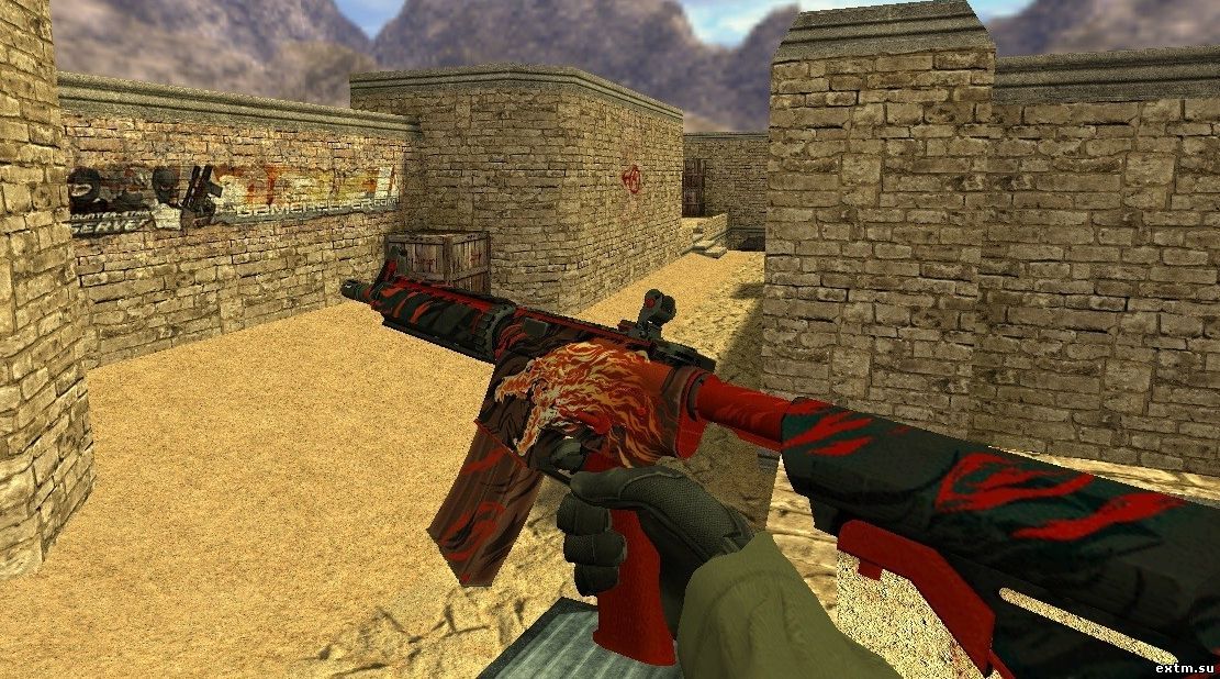 CS:GO M4A4 | Howl [V2] для CS1.6