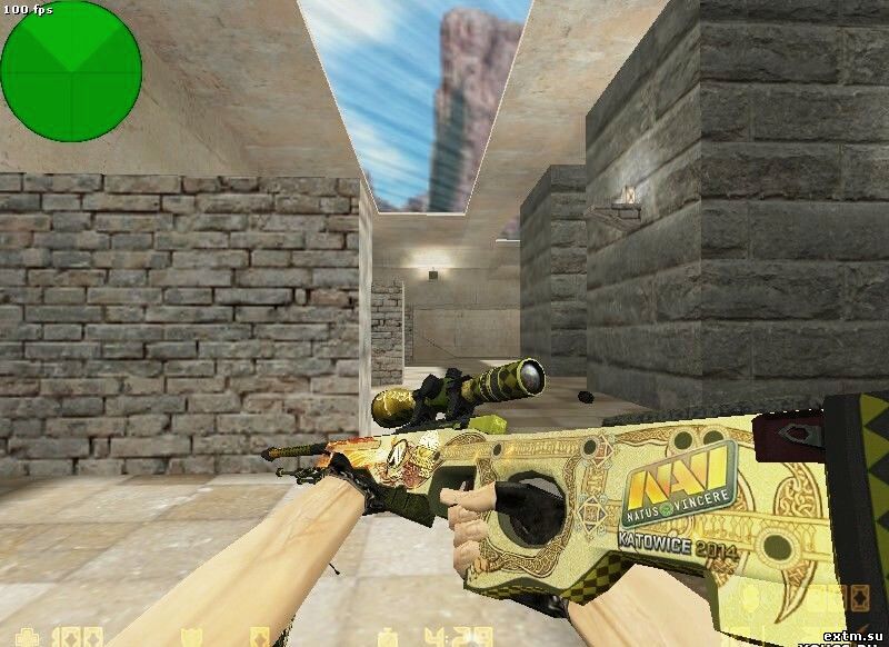 Модель оружия HD AWP «DRAGON LORE» с наклейками