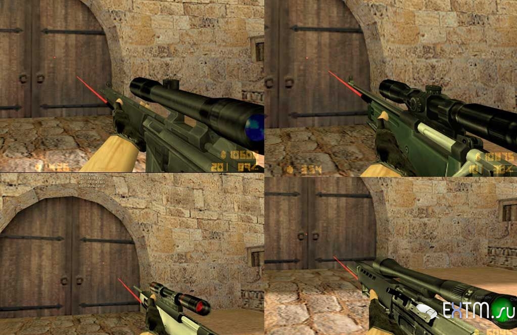 Винтовки с лазерами для CS1.6
