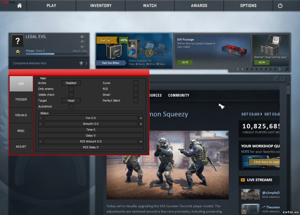 Чит Legal Private для CS:GO