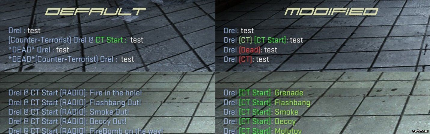 Плагин цветной чат для сервера CS:GO