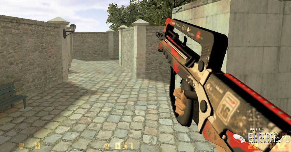 Модель оружия Famas из CS:GO "Roll Cage" для CS 1.6