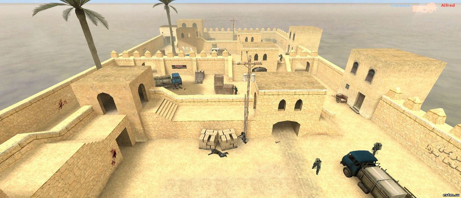 Карта gg_dustyforts для игры CS:S