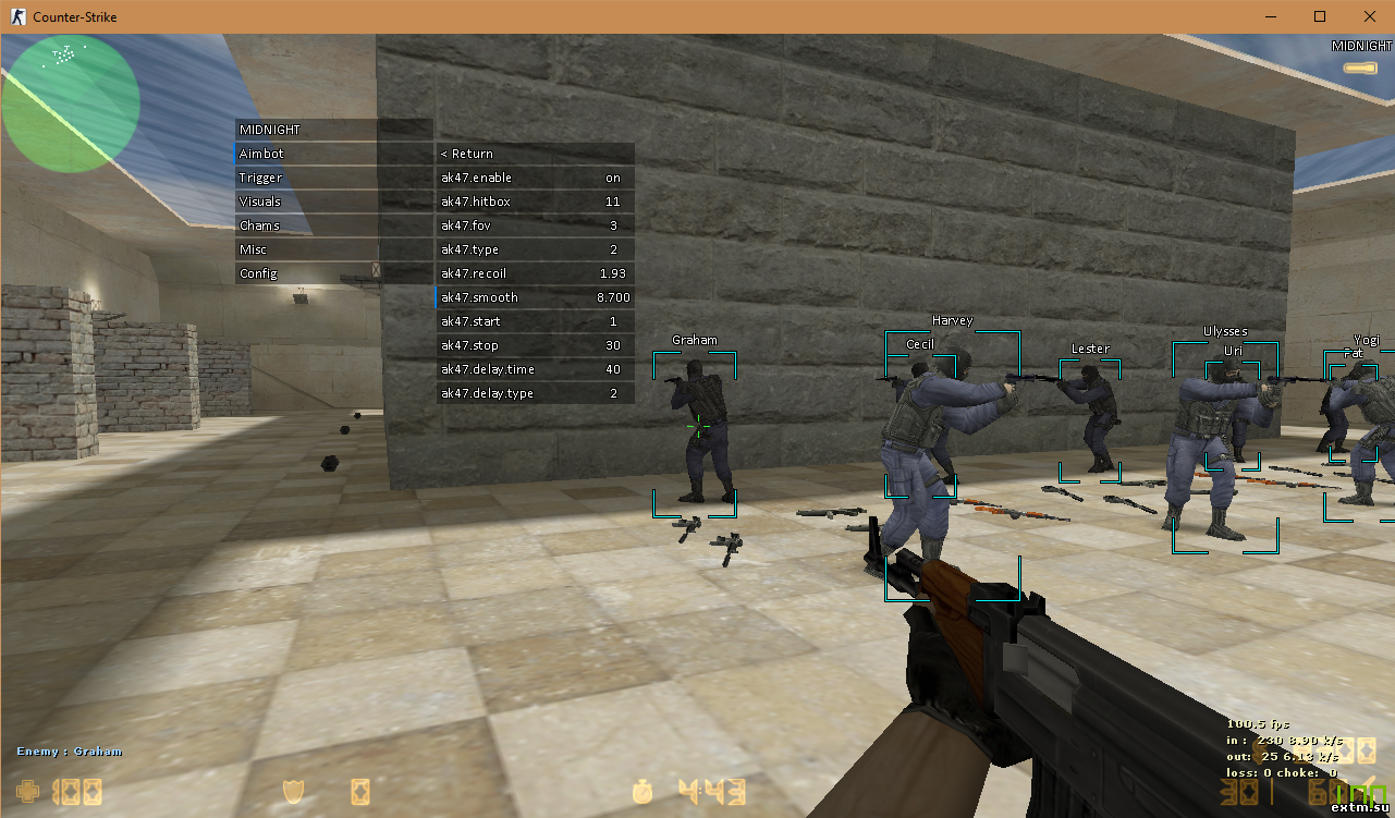 Чит MIDNIGHT для CS 1.6