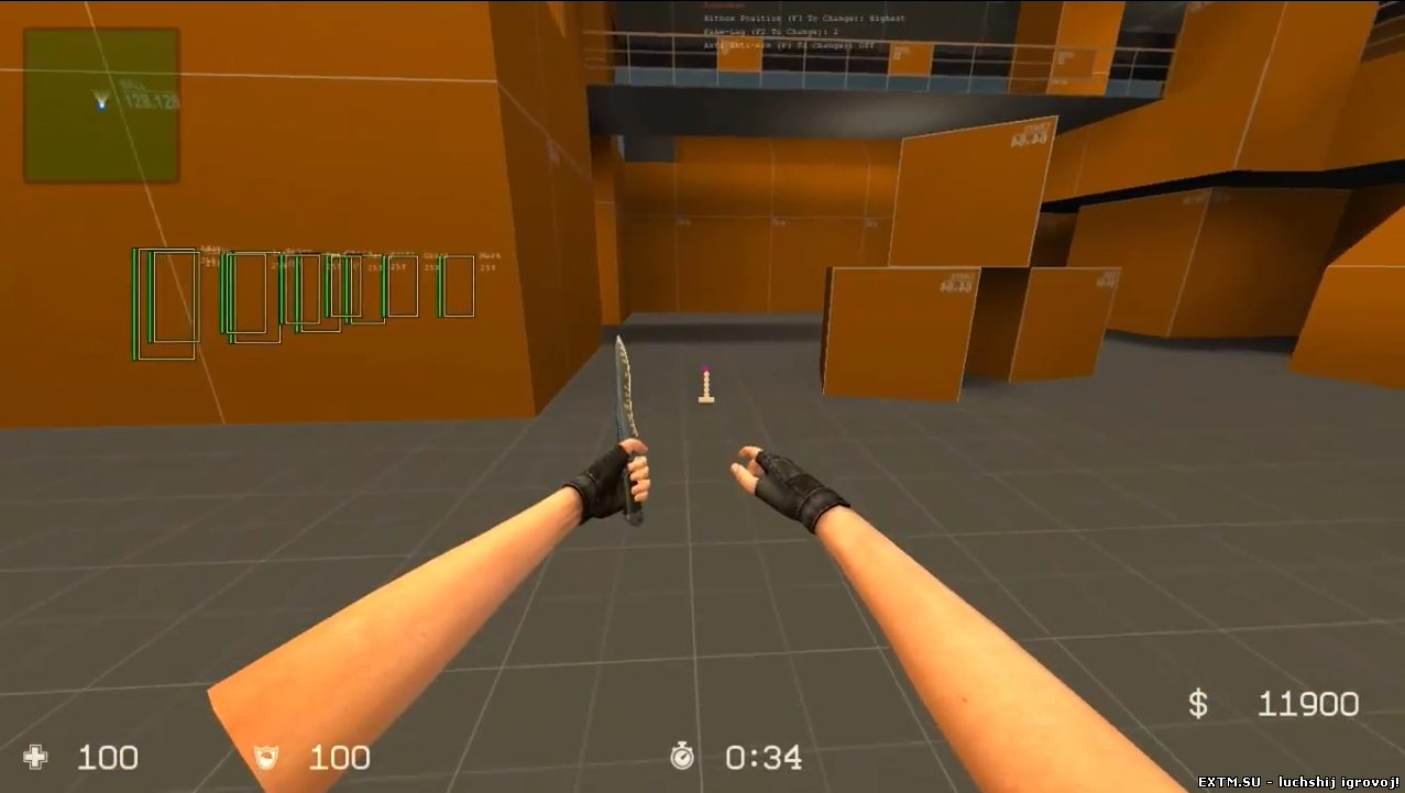 Чит by traitcore для CS:S V34 (Aim, Trigger, Visuals, Anti-Aim)